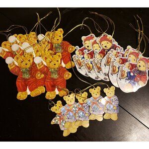 Vintage Teddy Bear holiday To and From tags